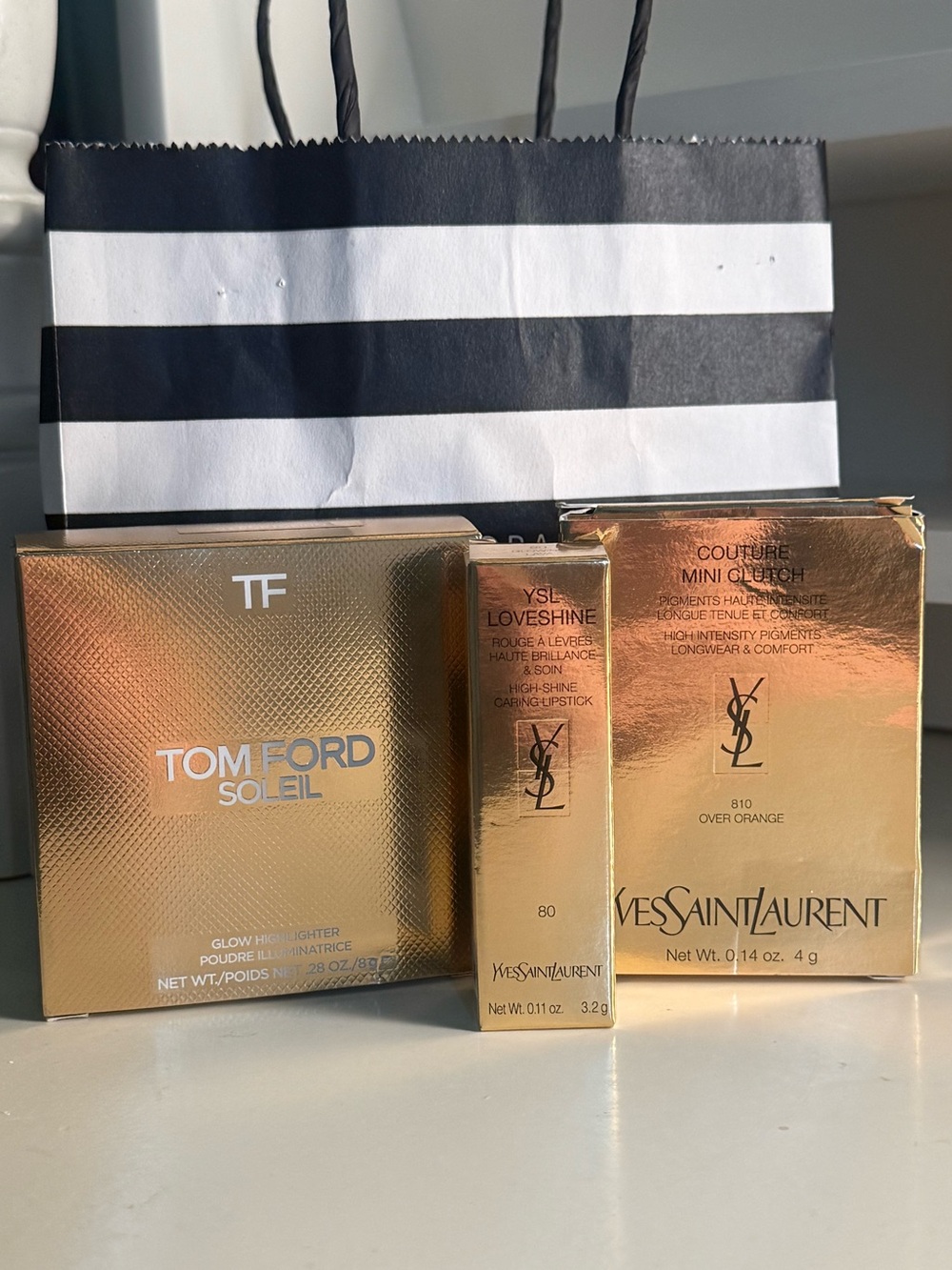 Tom Ford & Yves Saint Laurent Gold Makeup Set